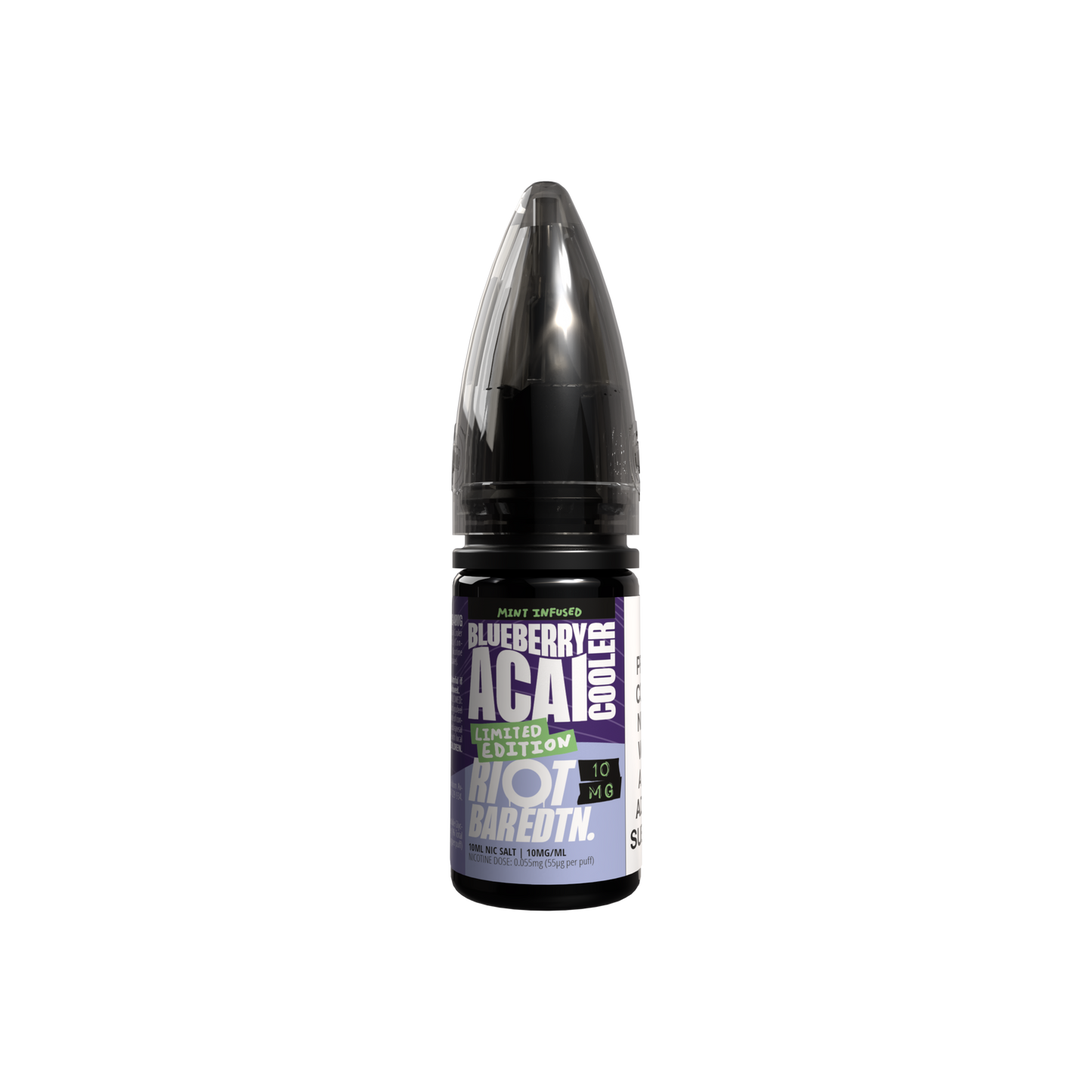 BLUEBERRY ACAI COOLER - LMTD ETDN - 10ML NIC SALT E-LIQUID - 5MG | 10MG | 20MG BY RIOT SQUAD - VapePure