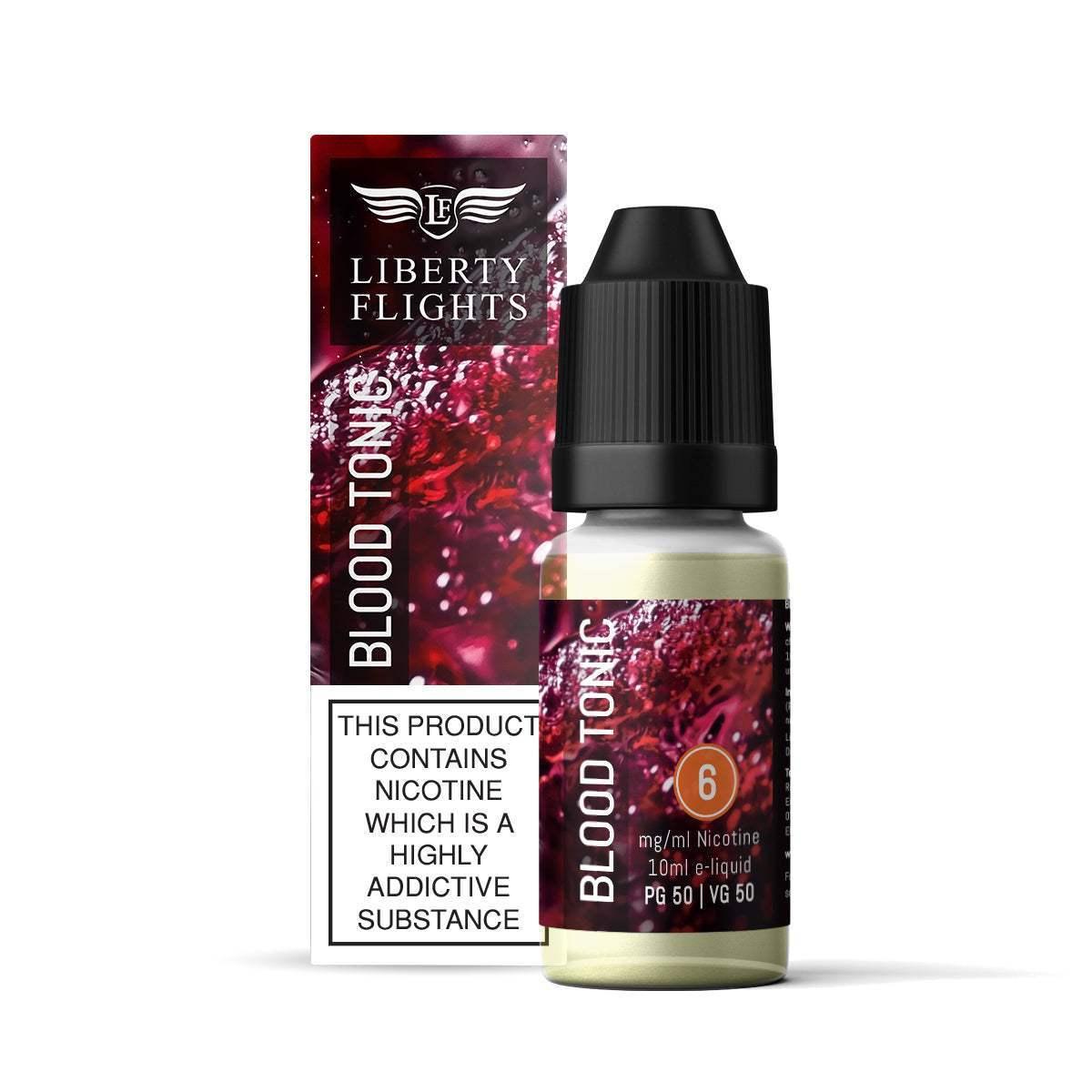 BLOOD TONIC - 10ML E-LIQUID 50VG|50PG BY LIBERTY FLIGHTS - 0MG|3MG|6MG|12MG|18MG - 1X|5X|10X BOTTLES - VapePure