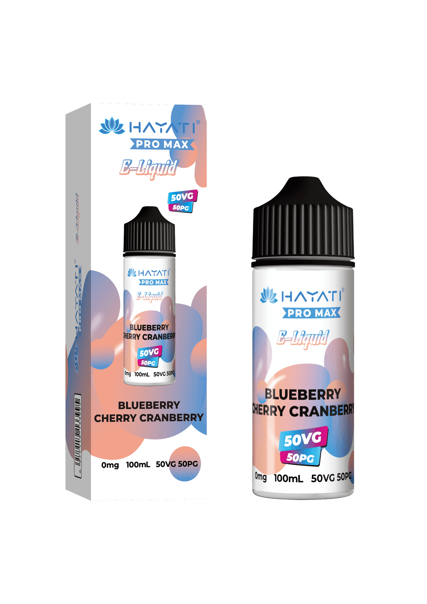 BLUEBERRY CHERRY CRANBERRY - HAYATI PRO MAX 100ML SHORT FILL - 50/50PG/VG E-LIQUID - VapePure