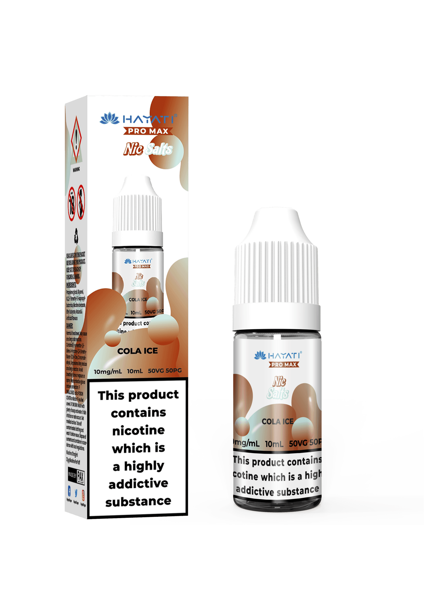 COLA ICE 10ML NIC SALT BY HAYATI PRO MAX 10MG(1%) | 20MG(2%) - VapePure