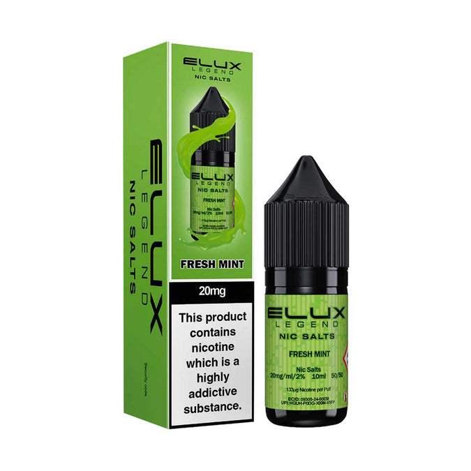 FRESH MINT 10ML NIC SALT BY ELUX LEGEND 10MG(1%) | 20MG(2%) - VapePure