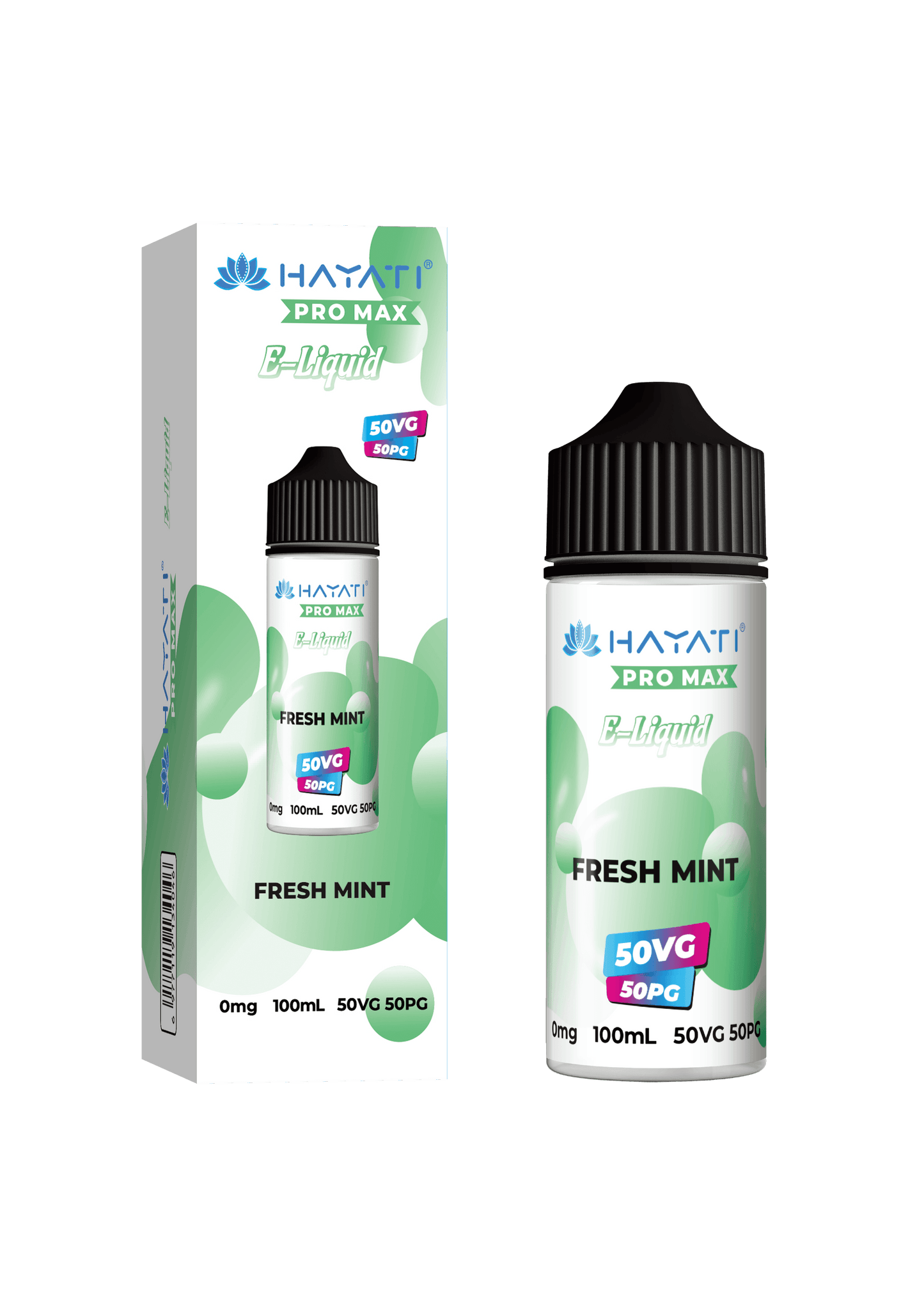 FRESH MINT - HAYATI PRO MAX 100ML SHORT FILL - 50/50PG/VG E-LIQUID - VapePure