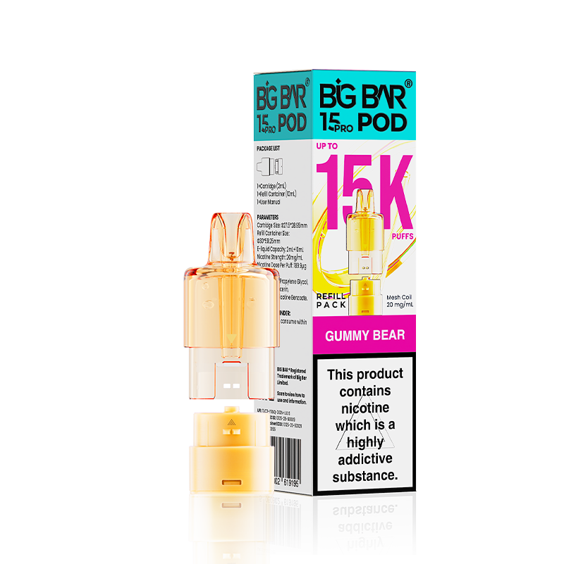 Gummy Bear Big Bar 15000 Pro Prefilled Replacement Pods