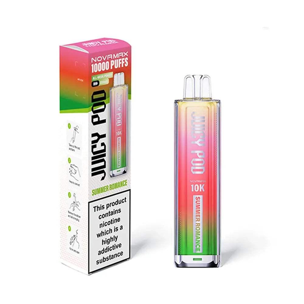 SUMMER ROMANCE - JUICY POD NOVAMAX 10K PRE-FILLED VAPE KIT - VapePure