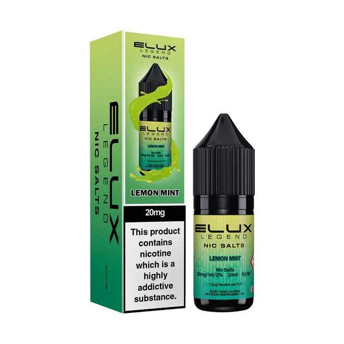 LEMON MINT 10ML NIC SALT BY ELUX LEGEND 10MG(1%) | 20MG(2%) - VapePure