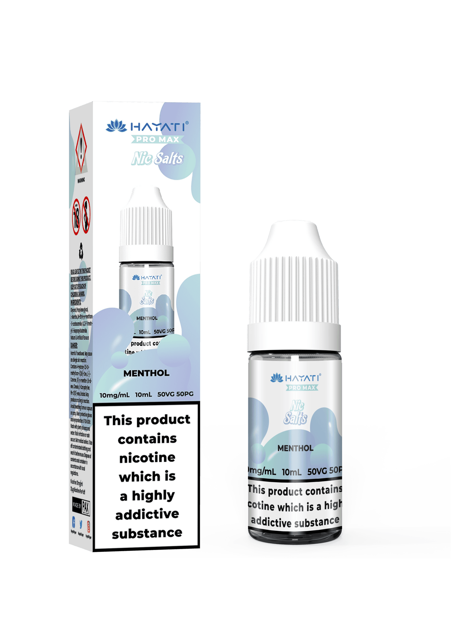 MENTHOL 10ML NIC SALT BY HAYATI PRO MAX 10MG(1%) | 20MG(2%) - VapePure