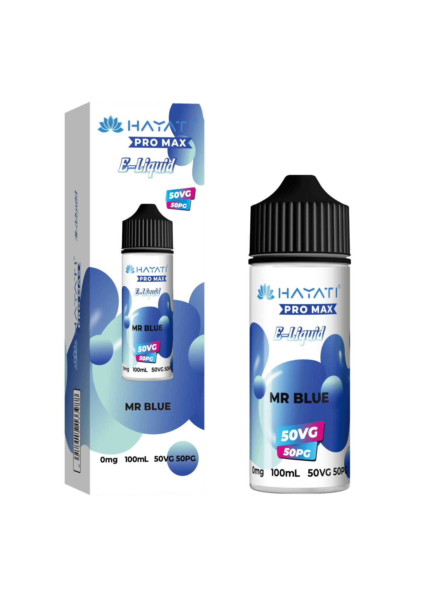 MR BLUE - HAYATI PRO MAX 100ML SHORT FILL - 50/50PG/VG E-LIQUID - VapePure