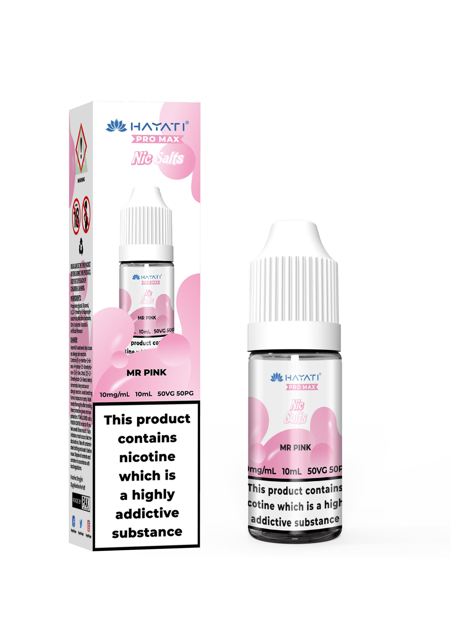 MR PINK 10ML NIC SALT BY HAYATI PRO MAX 10MG(1%) | 20MG(2%) - VapePure
