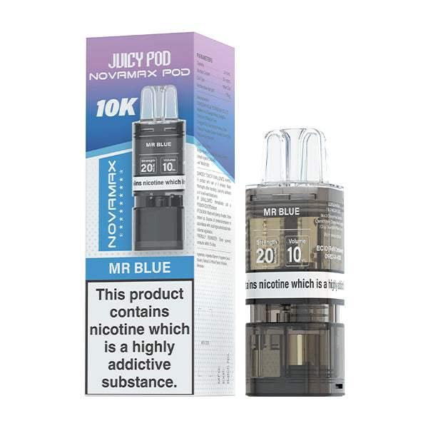 MR BLUE - JUICY POD NOVAMAX 10K PRE-FILLED POD - VapePure