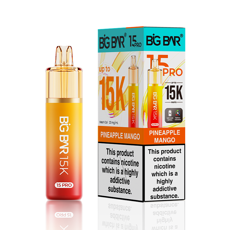 Pineapple Mango Big Bar 15000 Pro Prefilled Vape Kit