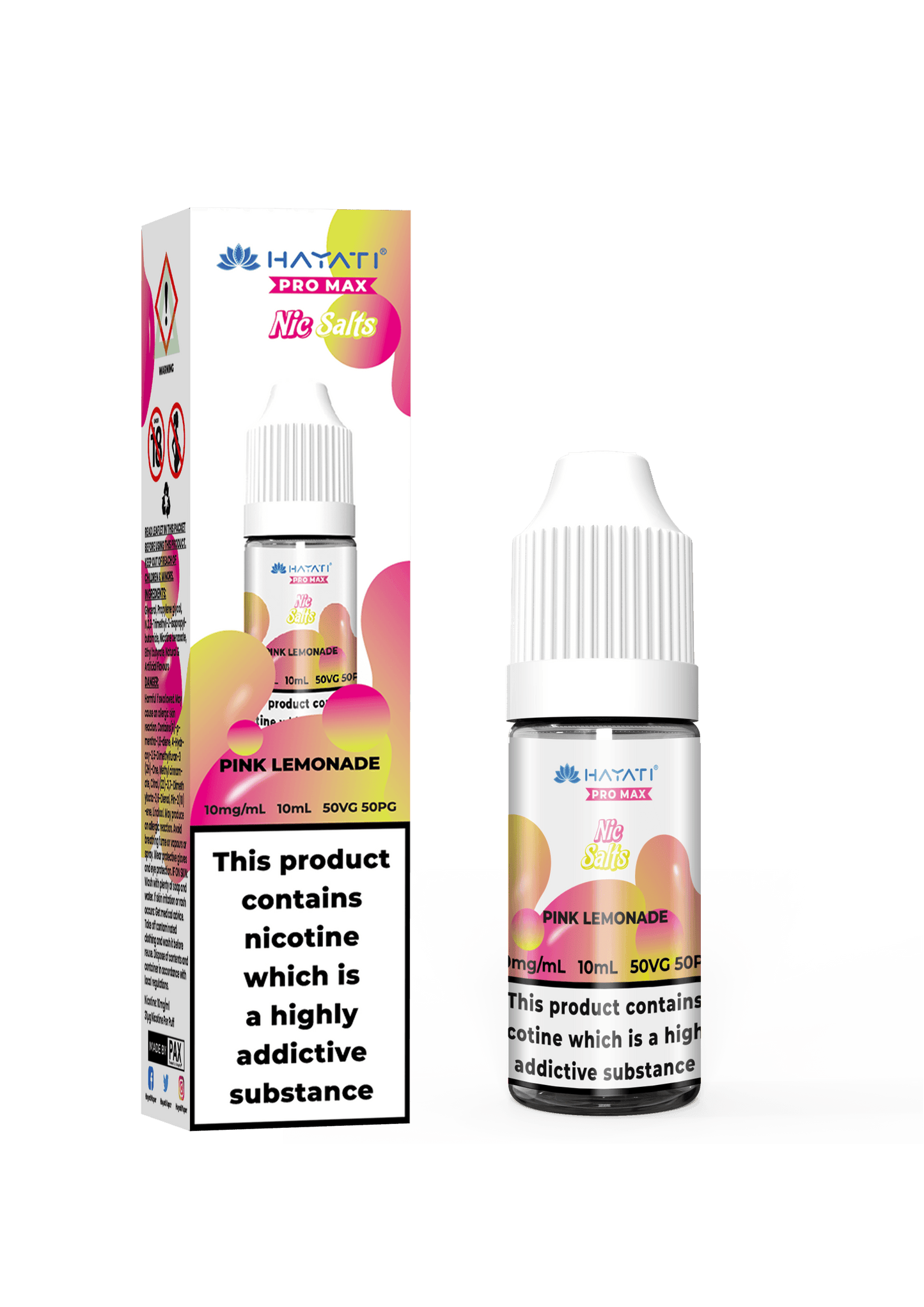 PINK LEMONADE 10ML NIC SALT BY HAYATI PRO MAX 10MG(1%) | 20MG(2%) - VapePure