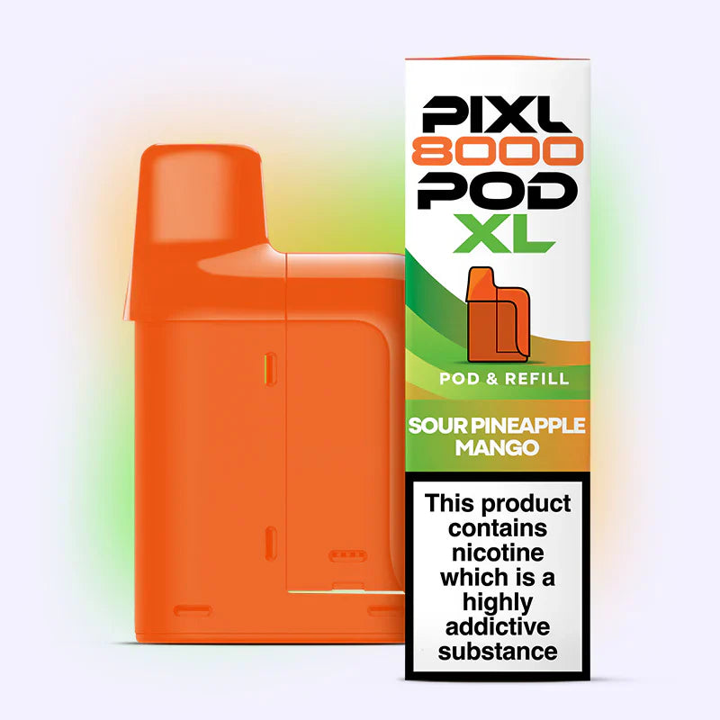 PIXL 8000 SOUR PINEAPPLE MANGO VAPE POD - 20mg