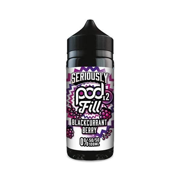 BLACKCURRANT BERRY - SERIOUSLY POD FILL X2 - 100ML SHORT FILL - 50/50PG/VG E-LIQUID BY DOOZY - VapePure