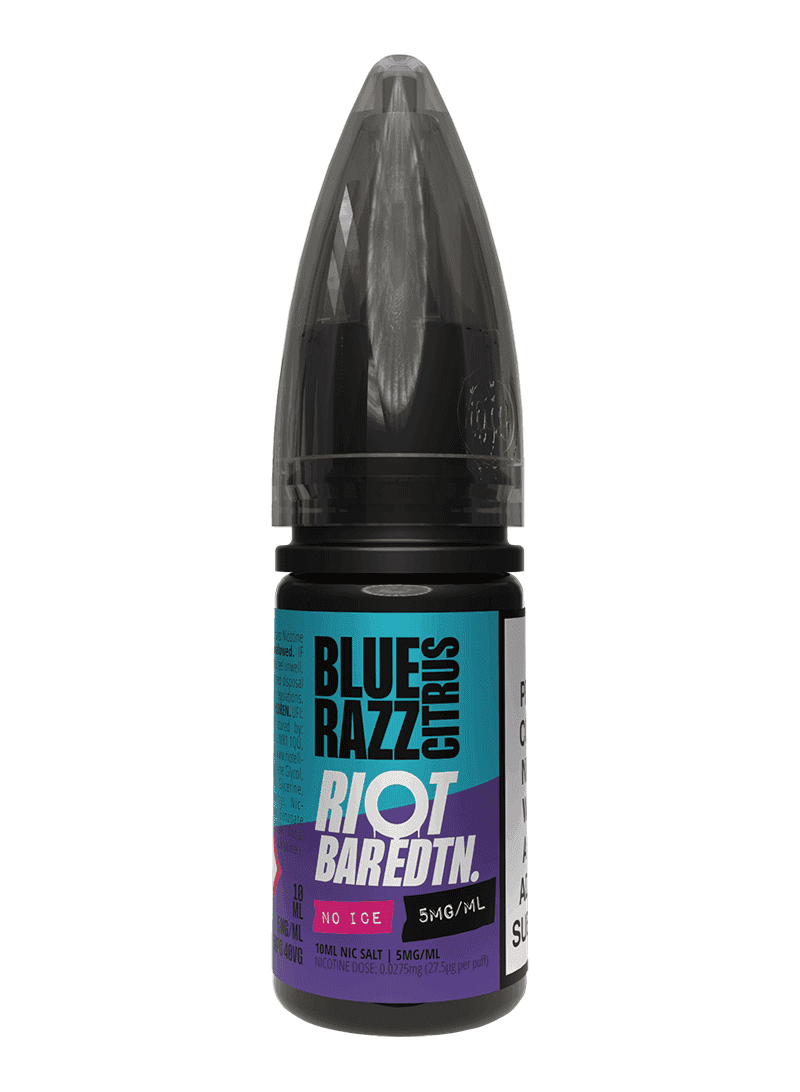 BLUE RAZZ CITRUS - BAR EDTN NO ICE - 10ML NIC SALT E-LIQUID - 5MG | 10MG | 20MG BY RIOT SQUAD - VapePure