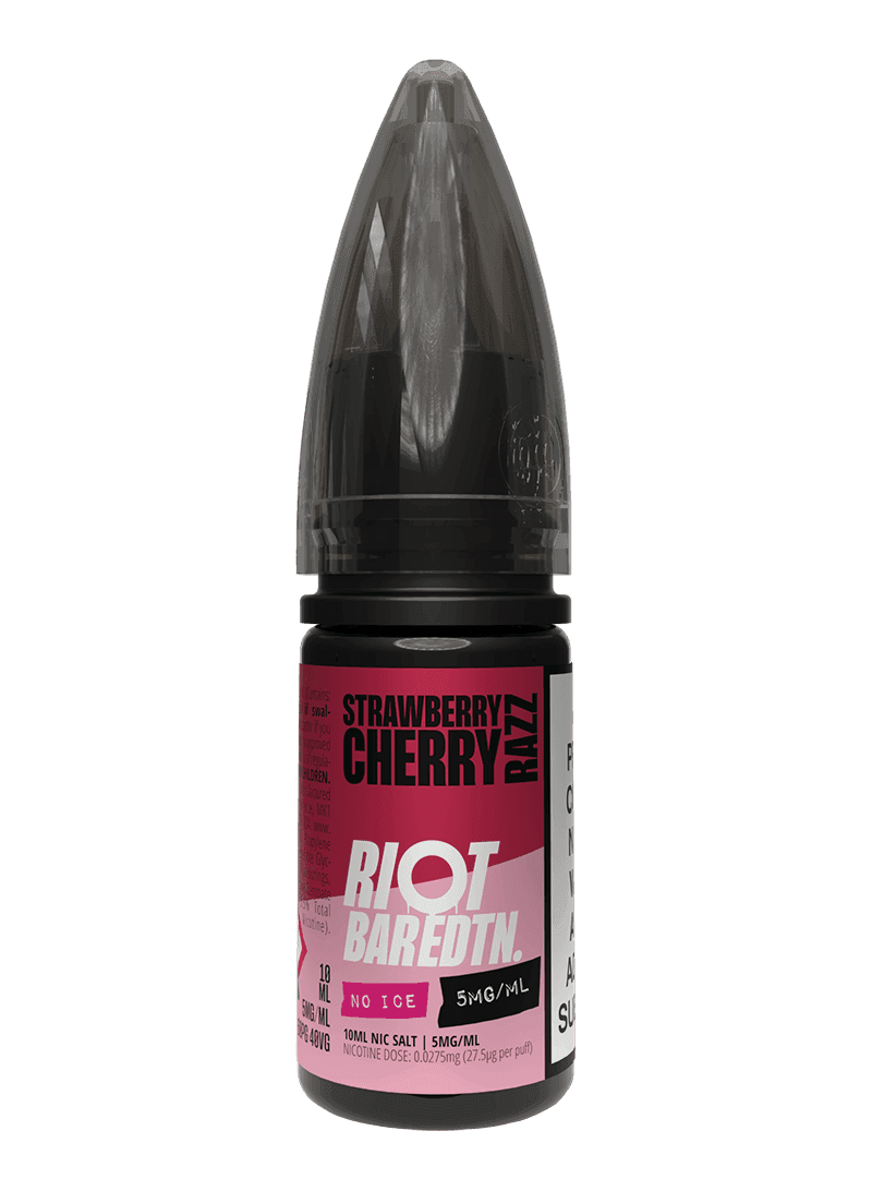 STRAWBERRY CHERRY RAZZ - BAR EDTN NO ICE - 10ML NIC SALT E-LIQUID - 5MG | 10MG | 20MG BY RIOT SQUAD - VapePure