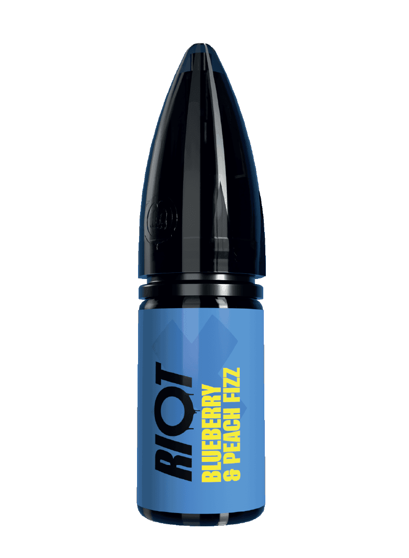BLUEBERRY & PEACH FIZZ - RIOT X - 10ML NIC SALT E-LIQUID - 5MG | 10MG | 20MG BY RIOT SQUAD - VapePure