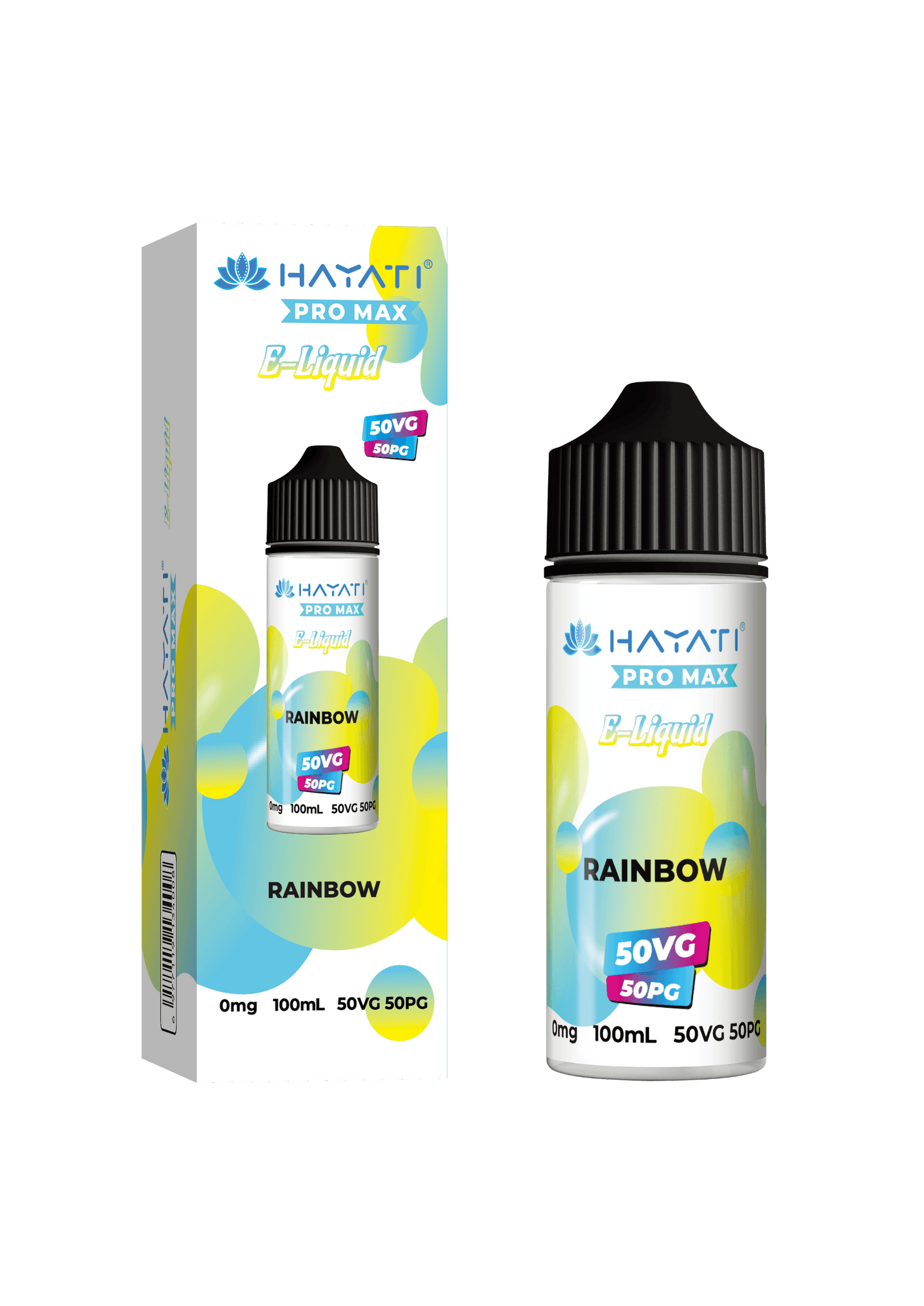 RAINBOW - HAYATI PRO MAX 100ML SHORT FILL - 50/50PG/VG E-LIQUID - VapePure