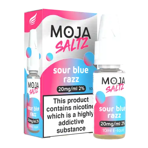 SOUR BLUE RAZZ - 10ML NIC SALT BY MOJA SALTZ 10MG(1%) | 20MG(2%)