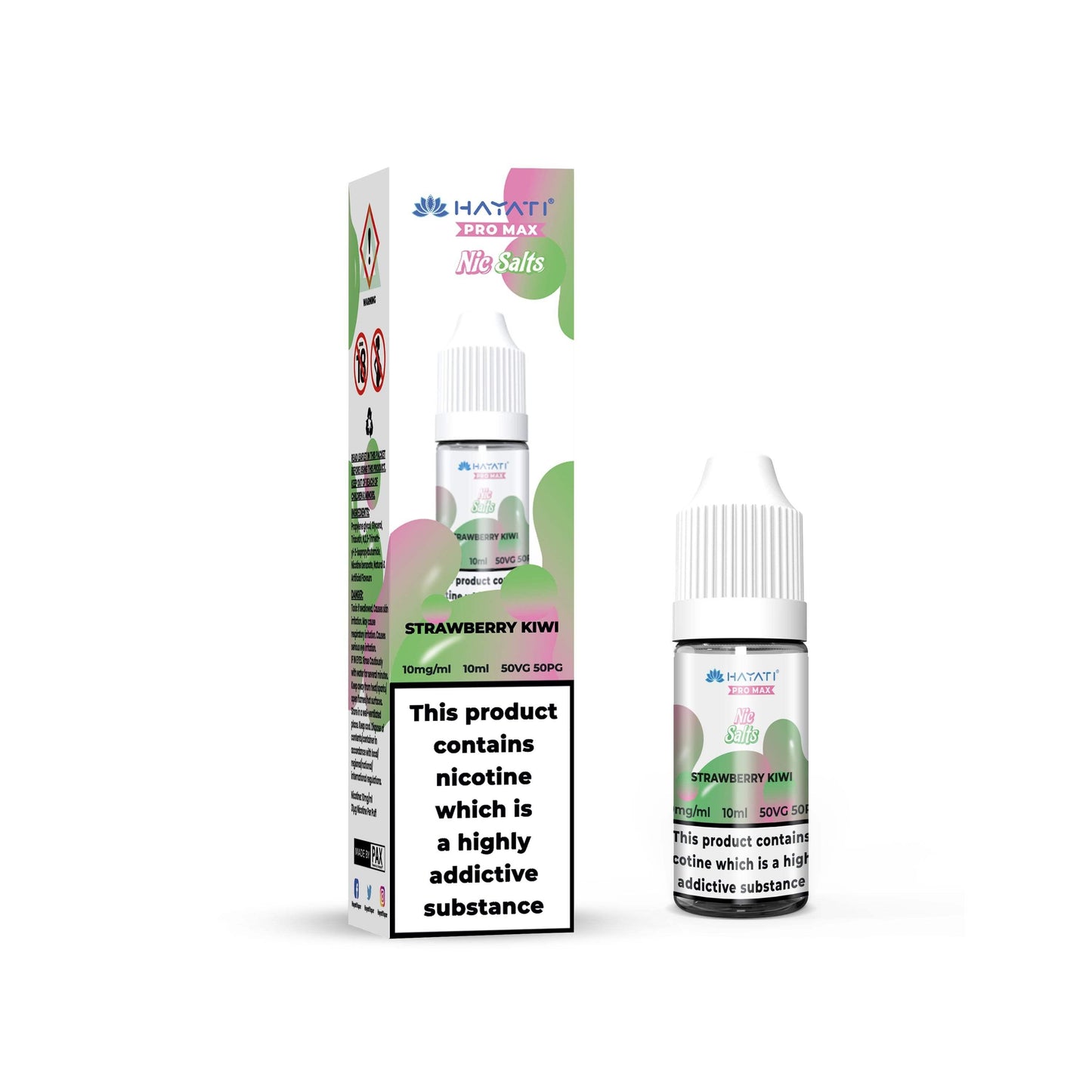 STRAWBERRY KIWI 10ML NIC SALT BY HAYATI PRO MAX 10MG(1%) | 20MG(2%) - VapePure