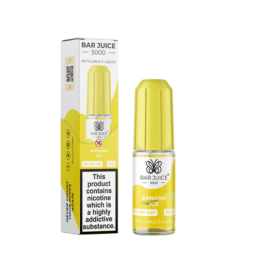 BANANA ICE 10ML E LIQUID NICOTINE SALT BY BAR JUICE 5000 - VapePure