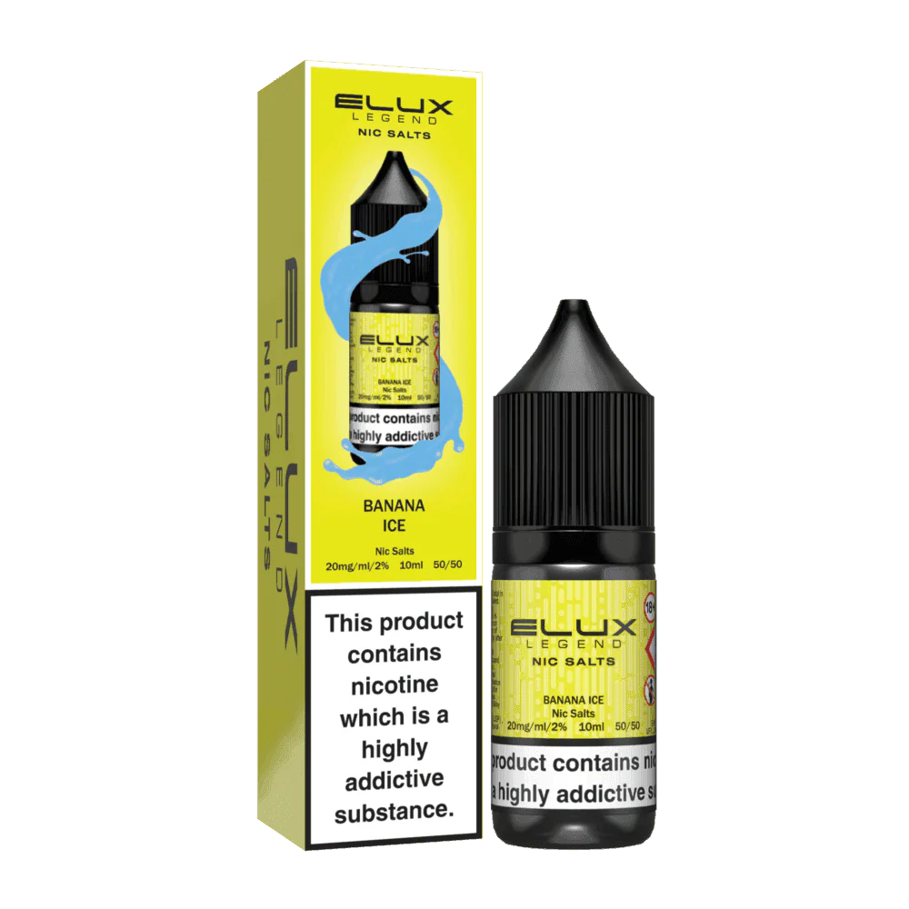 BANANA ICE 10ML NIC SALT BY ELUX LEGEND 10MG(1%) | 20MG(2%) - VapePure