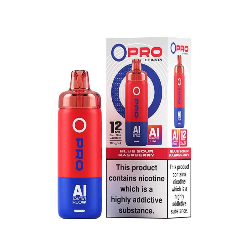 Blue Sour Raspberry Insta O Pro 10K Prefilled Pod Vape Kit - VapePure