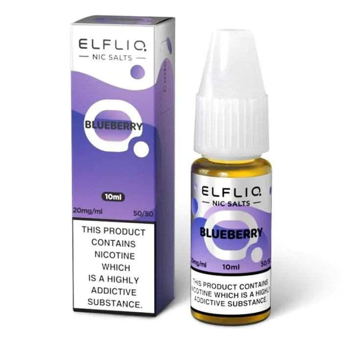 BLUEBERRY 10ML E LIQUID NICOTINE SALT BY ELFLIQ - ELFBAR - VapePure