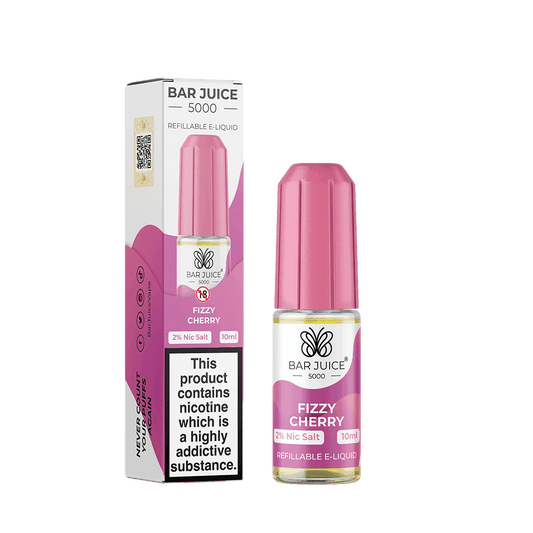 FIZZY CHERRY 10ML E LIQUID NICOTINE SALT BY BAR JUICE 5000 - VapePure