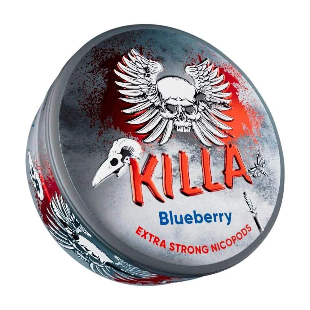 KILLA BLUEBERRY NICOTINE POUCHES - 20PCS | 30PCS - 8MG | 12.8MG - VapePure