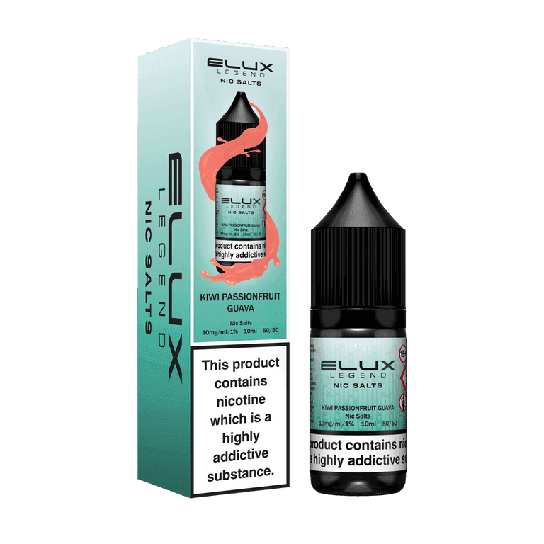 KIWI PASSIONFRUIT GUAVA 10ML NIC SALT BY ELUX LEGEND 10MG(1%) | 20MG(2%) - VapePure