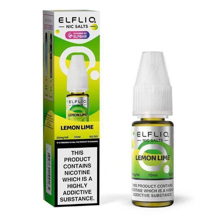 LEMON LIME 10ML E LIQUID NICOTINE SALT BY ELFLIQ - ELFBAR - VapePure