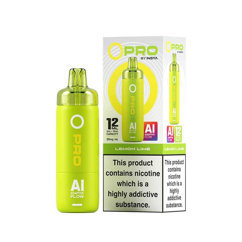 Lemon Lime Insta O Pro 10K Prefilled Pod Vape Kit - VapePure