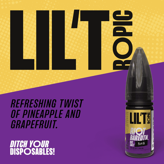 LIL'T TROPIC - BAR EDTN - 10ML NIC SALT E-LIQUID - 0MG | 5MG | 10MG | 20MG BY RIOT SQUAD - VapePure