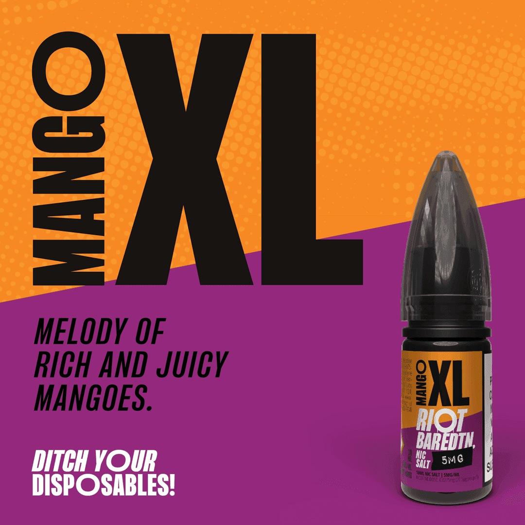 MANGO XL - BAR EDTN - 10ML NIC SALT E-LIQUID - 5MG | 10MG | 20MG BY RIOT SQUAD - VapePure