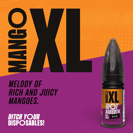 MANGO XL - BAR EDTN - 10ML NIC SALT E-LIQUID - 5MG | 10MG | 20MG BY RIOT SQUAD - VapePure