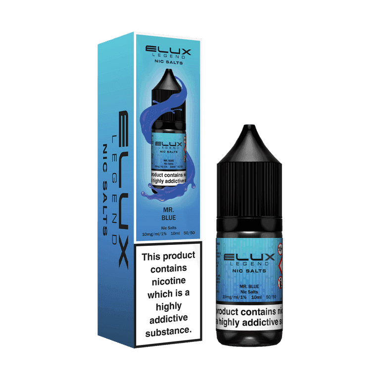 MR BLUE 10ML NIC SALT BY ELUX LEGEND 10MG(1%) | 20MG(2%) - VapePure