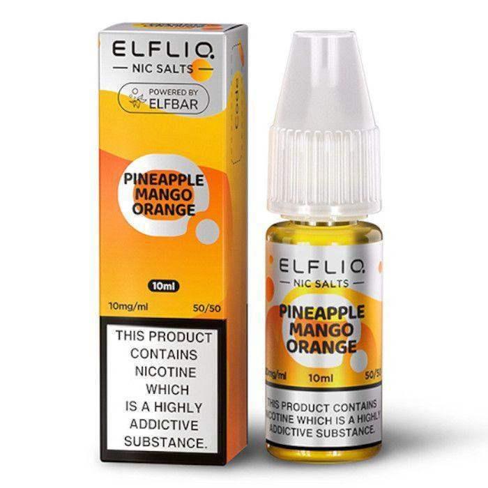 PINEAPPLE MANGO ORANGE 10ML E LIQUID NICOTINE SALT BY ELFLIQ - ELFBAR - VapePure