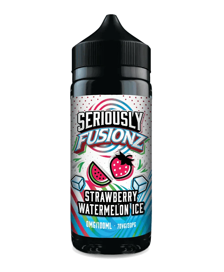 SERIOUSLY FUSIONZ - STRAWBERRY WATERMELON ICE 100ML SHORT FILL E-LIQUID BY DOOZY - VapePure