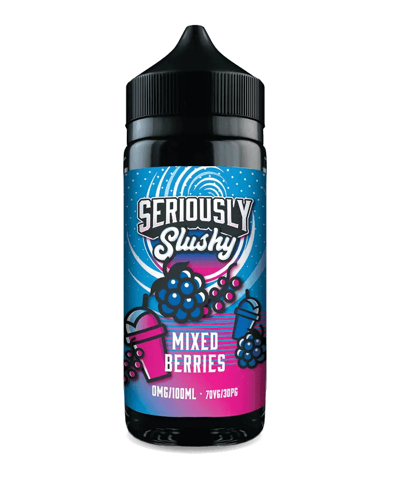SERIOUSLY SLUSHY - MIXED BERRIES 100ML SHORT FILL E-LIQUID BY DOOZY - VapePure