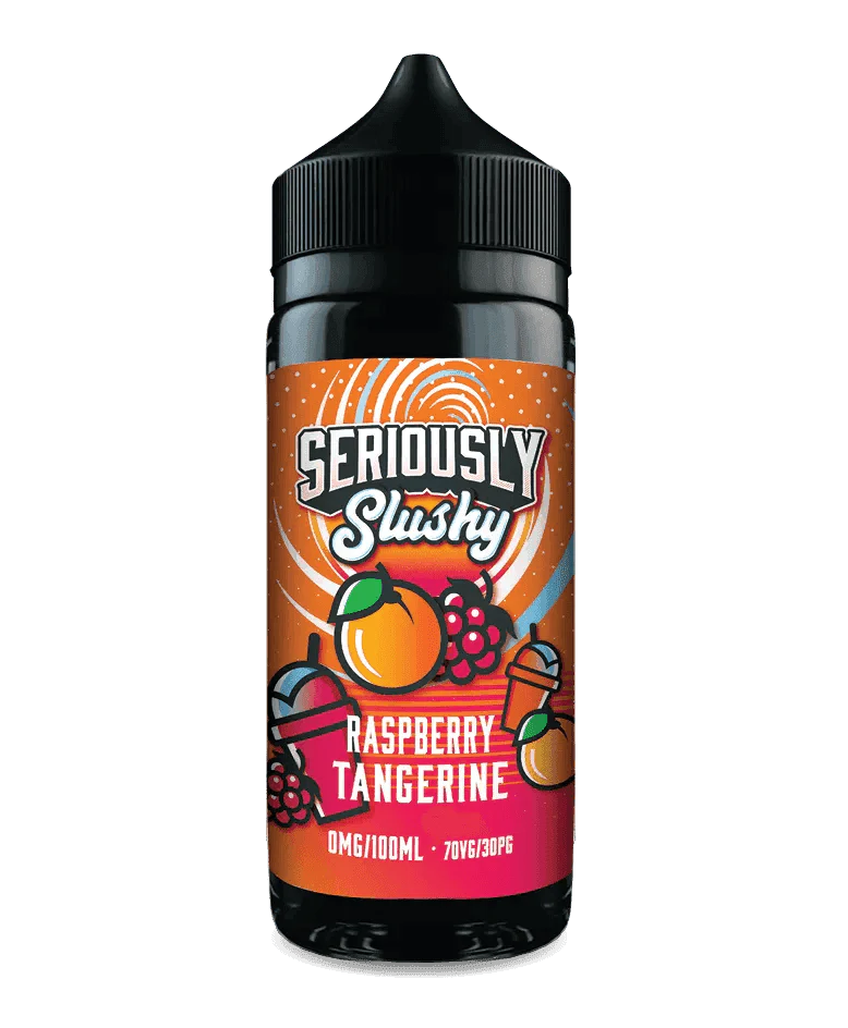 SERIOUSLY SLUSHY - RASPBERRY TANGERINE 100ML SHORT FILL E-LIQUID BY DOOZY - VapePure