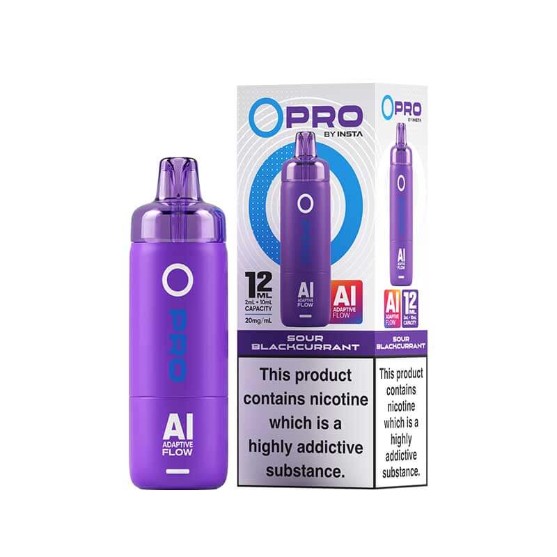 Sour Blackcurrant Insta O Pro 10K Prefilled Pod Vape Kit - VapePure