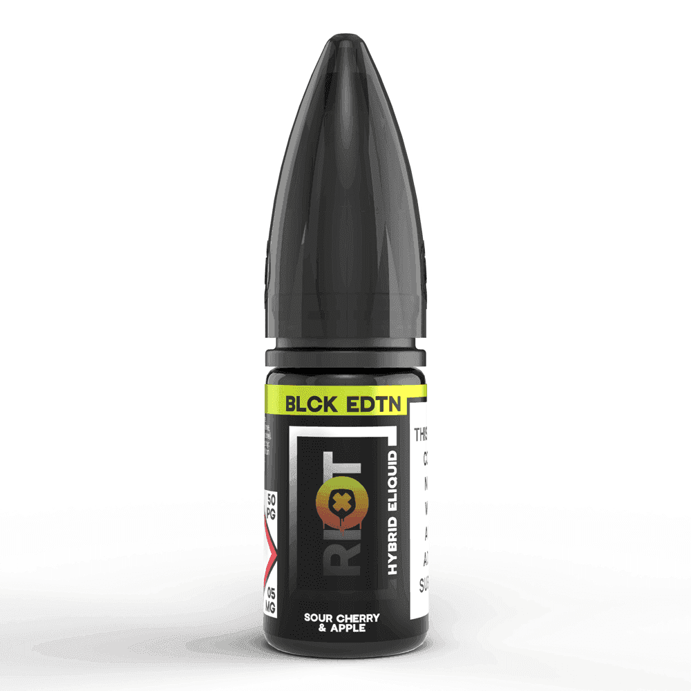 SOUR CHERRY & APPLE 10ML NIC SALT E-LIQUID - BLCK EDTN - 5MG | 10MG | 20MG BY RIOT SQUAD - VapePure