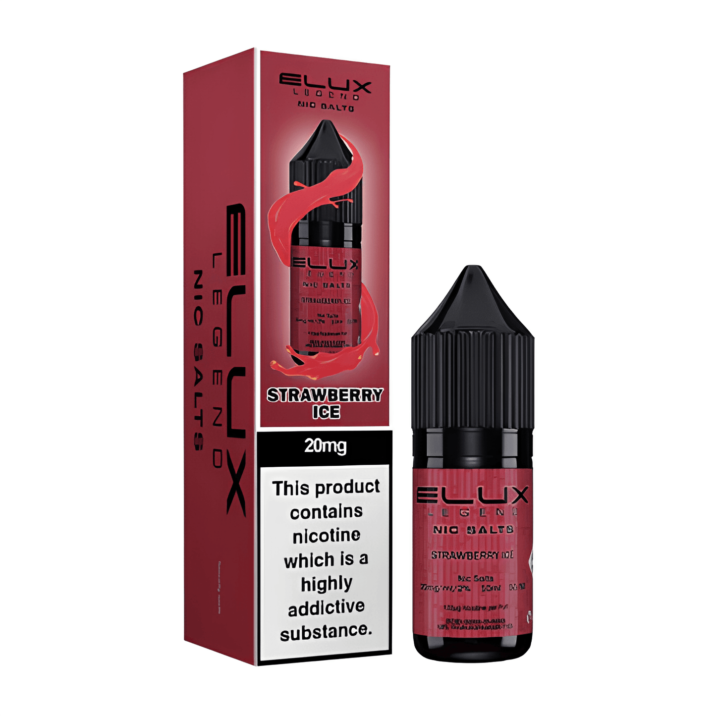 STRAWBERRY ICE 10ML NIC SALT BY ELUX LEGEND 10MG(1%) | 20MG(2%) - VapePure
