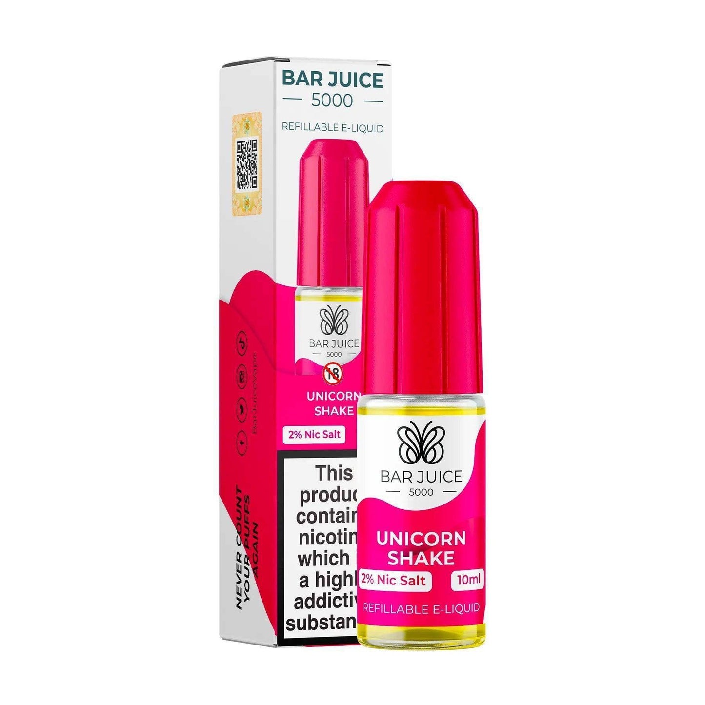 UNICORN SHAKE 10ML E LIQUID NICOTINE SALT BY BAR JUICE 5000 - VapePure