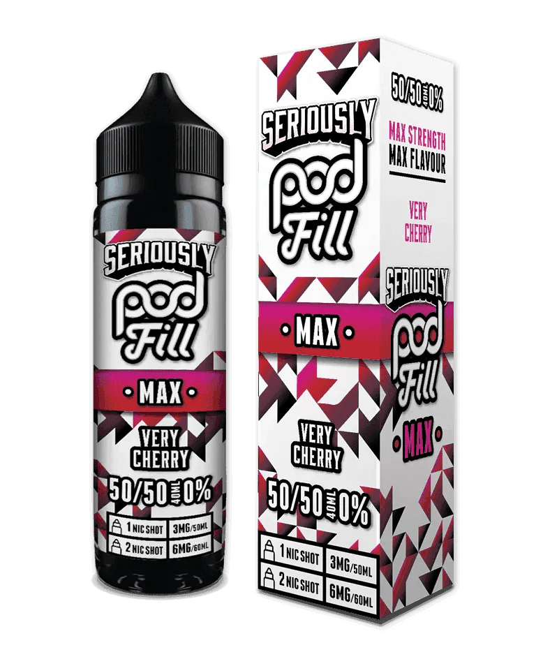 VERY CHERRY - 40ML SHORT FILL 50/50 BY SERIOUSLY POD FILL MAX - VapePure