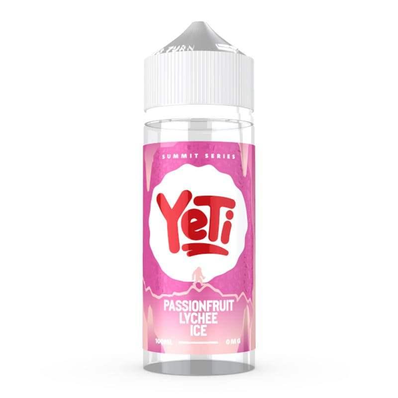 PASSION FRUIT LYCHEE ICE 100ML SHORT FILL E-LIQUID BY YETI SUMMIT SERIES - VapePure