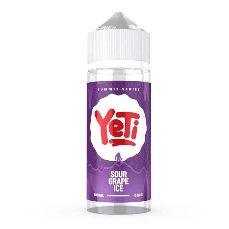 SOUR GRAPE ICE 100ML SHORT FILL E-LIQUID BY YETI SUMMIT SERIES - VapePure
