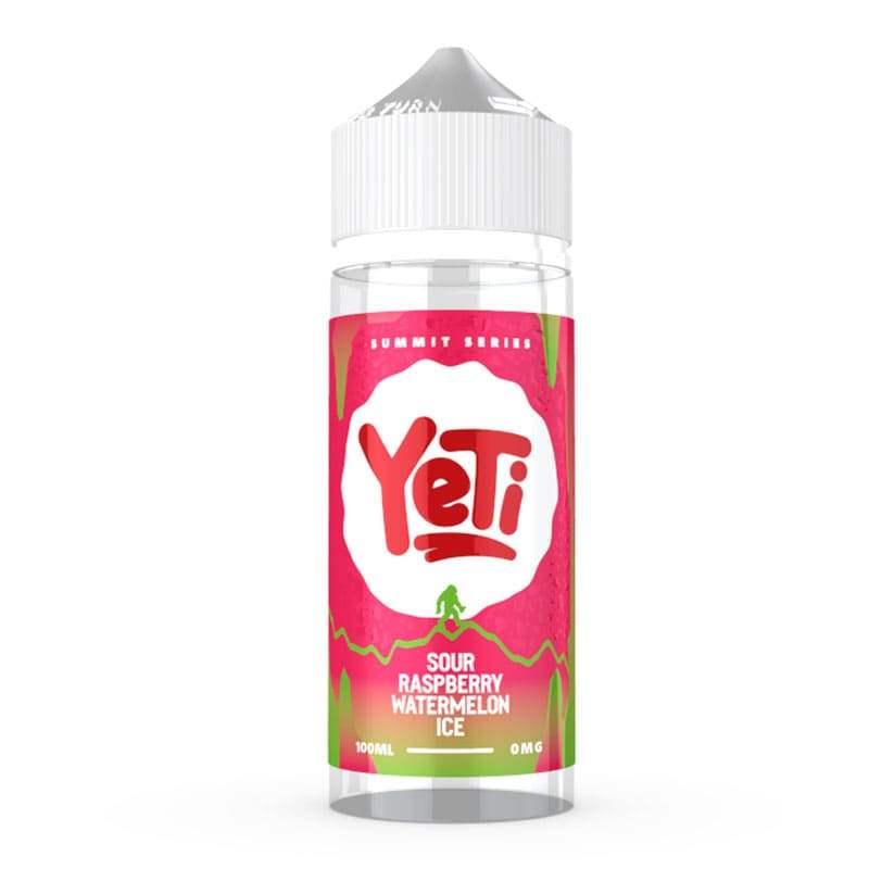 SOUR RASPBERRY WATERMELON ICE 100ML SHORT FILL E-LIQUID BY YETI SUMMIT SERIES - VapePure
