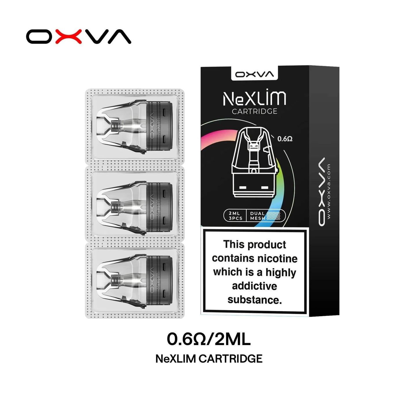 OXVA NEXLIM PODS CARTRIDGES - PACK OF 3 - VapePure
