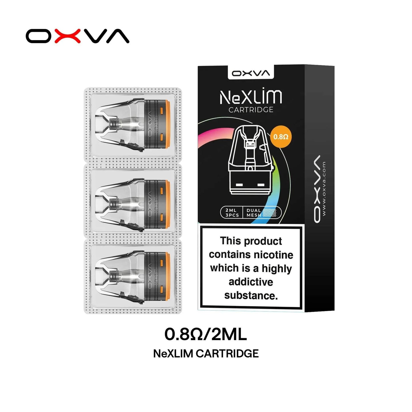 OXVA NEXLIM PODS CARTRIDGES - PACK OF 3 - VapePure